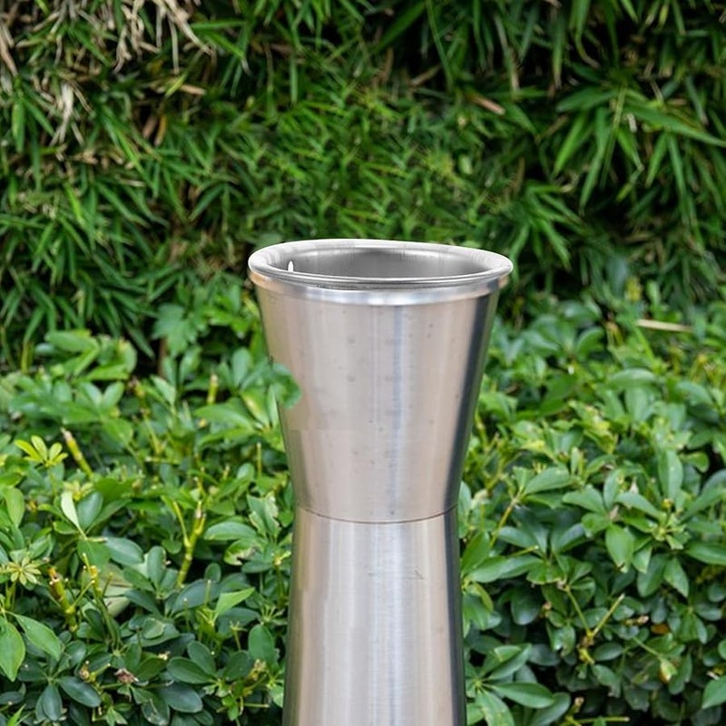 مقلاة سجائر خارجية من الفولاذ المقاوم للصدأ بتصميم غير دخاني مقاوم للاهتراء للاستخدام في فناء المنزل - Image 5